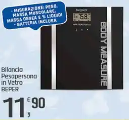 Supermercati Dok Bilancia Pesapersona in Vetro BEPER offerta