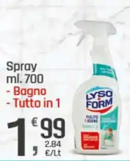 Supermercati Dok LYSO FORM Spray - Bagno - Tutto in 1 offerta