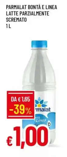 IperFamila Parmalat bontà e linea latte parzialmente scremato offerta