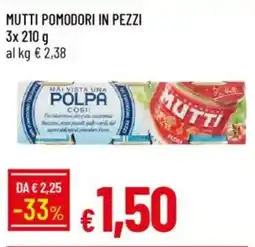IperFamila Mutti pomodori in pezzi offerta