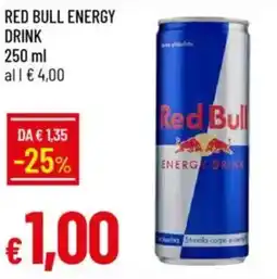 IperFamila Red bull energy drink offerta