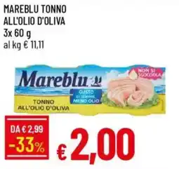 IperFamila Mareblu tonno all'olio d'oliva offerta