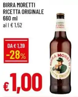IperFamila Birra moretti ricetta originale offerta