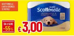 IperFamila Scottonelle carta igienica 12 rotoli offerta
