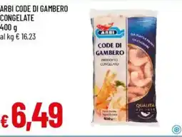 IperFamila Arbi code di gambero congelate offerta