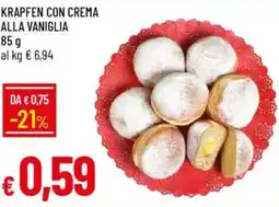 IperFamila Krapfen con crema alla vaniglia offerta