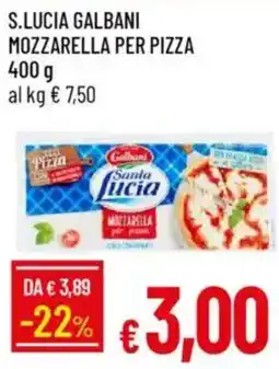 IperFamila S.lucia galbani mozzarella per pizza offerta