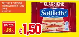 IperFamila Sottilette classiche formaggio fuso a fette offerta