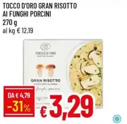 IperFamila Tocco d'oro gran risotto ai funghi porcini offerta