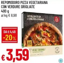 IperFamila Repomodoro pizza vegetariana con verdure grigliate offerta