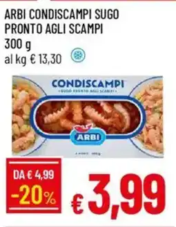 IperFamila Arbi condiscampi sugo pronto agli scampi offerta