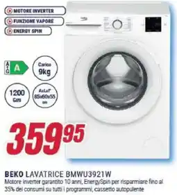 Trony BEKO LAVATRICE BMWU3921W offerta
