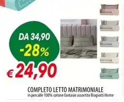IperFamila Completo letto matrimoniale offerta