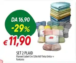 IperFamila Set 2 plaid offerta