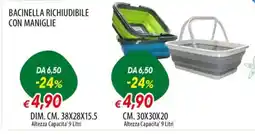 IperFamila Bacinella richiudibile con maniglie offerta