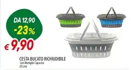 IperFamila Cesta bucato richiudibile offerta