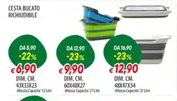IperFamila Cesta bucato richiudibile offerta