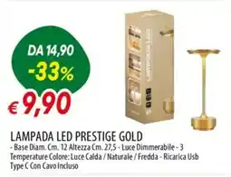 IperFamila Lampada led prestige gold offerta