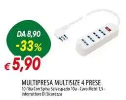 IperFamila Multipresa multisize 4 prese offerta