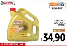 Spazio Conad LUBRIFICANTE EDGE 5W30 LL CASTROL offerta