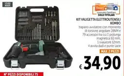 Spazio Conad Kit valigetta elettroutensili kombo offerta