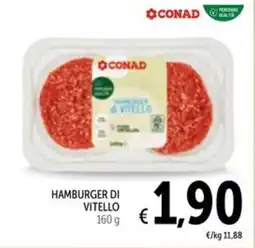 Spazio Conad Hamburger di vitello offerta