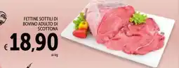 Spazio Conad Fettine sottili di bovino adulto di scottona offerta