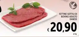 Spazio Conad Fettine sottili di bovino adulto danese offerta