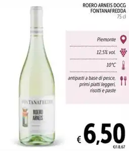 Spazio Conad Roero arneis docg fontanafredda offerta