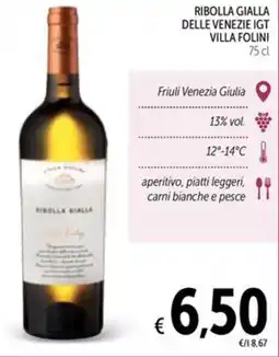 Spazio Conad Ribolla gialla delle venezie igt villa folini offerta