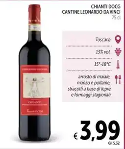 Spazio Conad Chianti docg cantine leonardo da vinci offerta