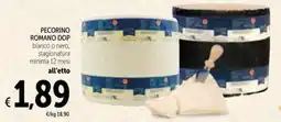 Spazio Conad PECORINO ROMANO DOP bianco o nero. stagionatura minima 12 mesi offerta