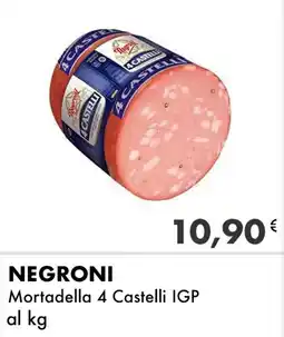 Iper Tosano NEGRONI Mortadella 4 Castelli IGP offerta