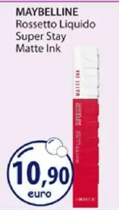 Acqua & Sapone MAYBELLINE Rossetto Liquido Super Stay Matte Ink offerta