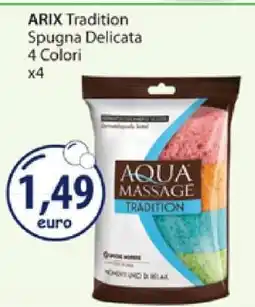 Acqua & Sapone ARIX Tradition Spugna Delicata 4 Colori x4 offerta