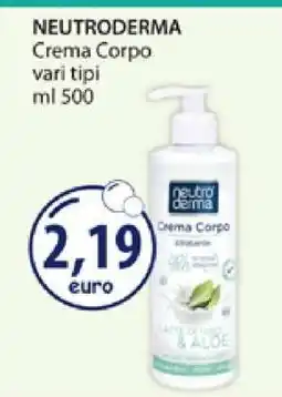 Acqua & Sapone NEUTRODERMA Crema Corpo offerta