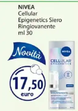 Acqua & Sapone NIVEA Cellular Epigenetics Siero Ringiovanente ml 30 offerta