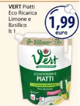 Acqua & Sapone VERT Piatti Eco Ricarica Limone e Basilico offerta