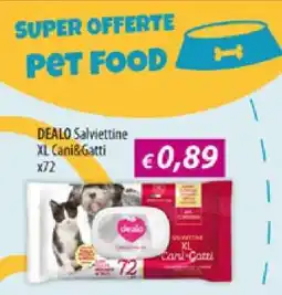 Acqua & Sapone DEALO Salviettine XL Cani&Gatti x72 offerta