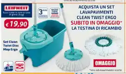 Acqua & Sapone Set Clean Twist Disc Mop Ergo offerta