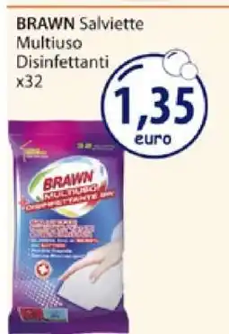 Acqua & Sapone BRAWN Salviette Multiuso Disinfettanti x32 offerta