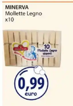 Acqua & Sapone MINERVA Mollette Legno x10 offerta