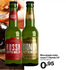 In'S Mercato Birra doppio malto rossa 7°/ bionda 7,5° offerta