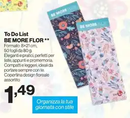 In'S Mercato To Do List BE MORE FLOR offerta