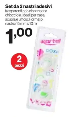 In'S Mercato Set da 2 nastri adesivi offerta