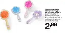 In'S Mercato Spazzola Glitter con design a Fiore offerta