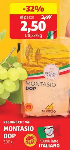 ALDI Regione che vai montasio dop offerta