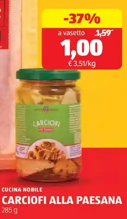 ALDI Cucina nobile carciofi alla paesana offerta