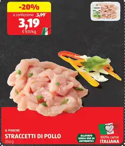 ALDI Il podere straccetti di pollo offerta