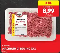 ALDI Il podere macinato di bovino xxl offerta